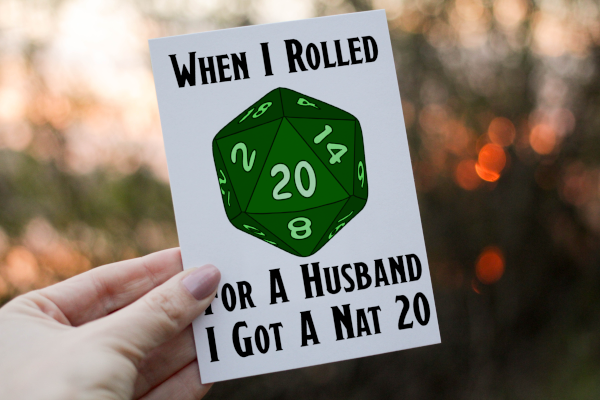 Dungeons and Dragons Anniversary Card for Husband Dungeons and Dragons Anniversary Card for Husband